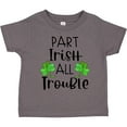 thumbnail image 3 of Inktastic Part Irish All Trouble St. Patrick's Day with Green Clovers Boys or Girls Toddler T-Shirt, 3 of 5