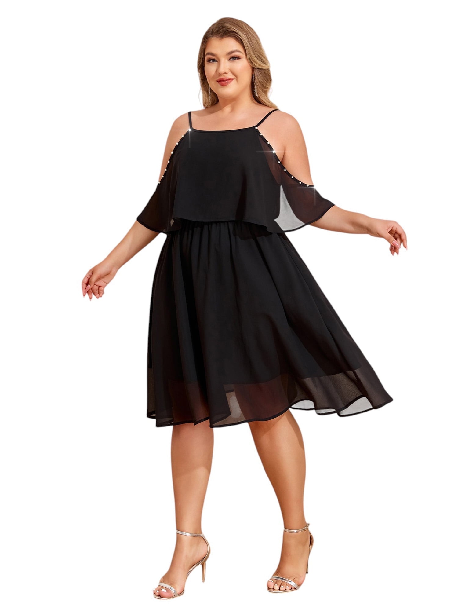 LapaPlus Womens Plus Size Long Formal Dress, XL-6XL, Chiffon Evening Wedding Guest Gown - Walmart.com LapaPlus Womens Plus Size Long Formal Dress, XL-6XL, Chiffon Evening Wedding Guest Gown - Walmart.com