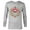 Athletic Heather, variant on Disney PIXAR Coco Land of the Dead - Long Sleeve T-Shirt for Men - Customized-White