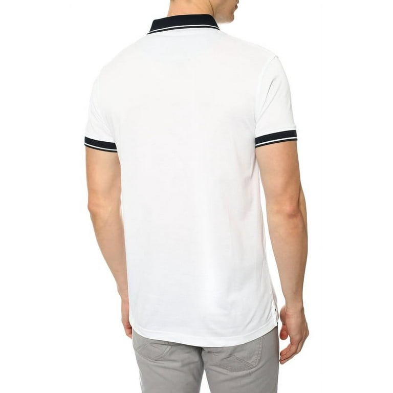 お歳暮・冬ギフト特集2024 Trim Contrast Cavalli Roberto Short BIANCO Polo Sleeve One Piece
