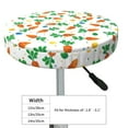 thumbnail image 2 of Uemuo Cute Carrot Pattern Round Bar Stool Seat Covers Washable Stool Cushion Slipcover Elastic Bar Chair Covers-13 inch, 2 of 7