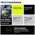 thumbnail image 2 of TRYX L-P360N-DS3M-G0K Panorama 360 Muti-Compatible AMOLED L-Shaped3D Anamorphic Display Custom AIO Cooler - Black, 2 of 4