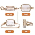 thumbnail image 5 of Spencer Cross Body Fanny Pack for Women, Fashion Waist Packs with Metal Chain Design, Crossbody Bags, Belt Bag, Clear Bag for Cycling Shopping Travel, Khaki, 5 of 12