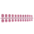thumbnail image 3 of Jumpingount Paquete de 24 uñas postizas de ataúd esmerilado de cabeza cuadrada corta DIY uñas acrílicas con personalidad de estilo francés Juegos de manicura 24 púrpura, 3 of 5