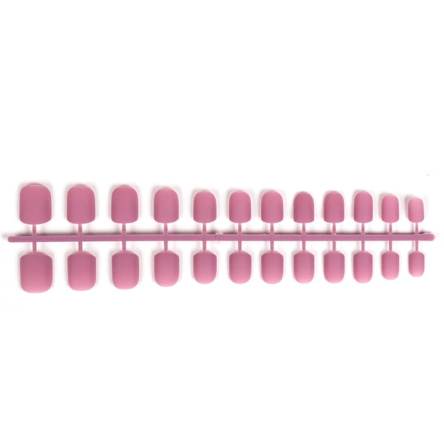 Vogacara 24 piezas de uñas postizas de ataúd esmerilado DIY exquisito estilo francés novela agraciada personalidad uñas acrílicas para amantes de la Juegos de manicura 24 púrpura Vogacara CE011411-24