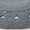 thumbnail image 3 of SAFAVIEH Cape Cod Salim Geometric Polyester Area Rug, Charcoal, 3' x 3' Round, 3 of 7