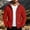 Red, variant on Softshell Hooded Jacket for Men Fleece Lined Full Zip Windbreaker with Zipper Pockets Adjustable Cuffs Lightweight Outdoor Coat for Hiking Travel Work and Cold Weather Activities XL