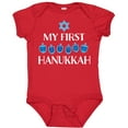thumbnail image 3 of Inktastic My 1st Hanukkah Dreidels in Blue with Star of David Boys or Girls Baby Bodysuit, 3 of 5