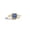 Rose Plated, variant on Asscher Cut Solitaire Blue Sapphire Engagement Ring, Minimalist Signet Band Ring, Anniversary Gift For Wife, Blue Gemstone Proposal Ring, September Birthstone Ring