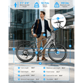 thumbnail image 2 of Electric Mountain Bike for Adults, 1500W Peak UL2849 Ebike with 48V 13Ah Removable Battery, 26 inch Electric Bicycles,E-Bike for Adult, Step-Thru,7-Speed, Up to 25MPH 40 Miles, 2 of 8