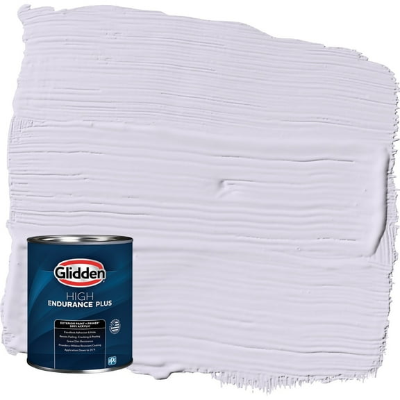 Glidden HEP Misty Violet / Purple Satin Exterior Paint with Primer, 1 Quart