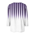 thumbnail image 5 of Tejiojio 2024 Fall Women's Fashion Printed Loose T-shirt 3/4 Sleeves Blouse Round Neck Buttons Tops Womens Petite Plus, 5 of 6