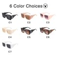thumbnail image 3 of Gafas de sol clásicas de marca de lujo para mujer, lentes cuadradas de diseñador de moda, Retro, b-decorativas, UV400, 3 of 5