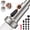 Brushed Nickel, variant on PETGLE Kitchen Faucet Head Replacement with 15 Adapters, 3 Modes Kitchen Faucet Spray Head Replacement, Pull Out Kitchen Faucet Sprayer Head Nozzle, Oil Rubbed Bronze, Plastic