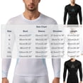 thumbnail image 3 of Hfnxid Tight Shirt Men Slim Body Shaper Long Sleeve Workout Shirts Quick Dry Crewneck Tops Athletic Undershirts Blue,S, 3 of 5