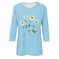 thumbnail image 4 of Women Blouse 3/4 Sleeve Petite, Women Blouses for Work Casual Womens Sports Tops Plus Size Womens Summer Tops Dressy Casual 2026 Women Clothing Tops, 4 of 4