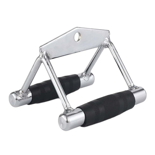 Almencla Double D Row Handle Antiskid for Cable Machine for Home Gym Fitness Exercise A