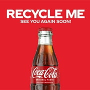 Coca-Cola Soda Pop Glass Bottles, 8 fl oz, 6 Pack