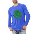 thumbnail image 1 of Blusas y camisas de manga larga con cuello redondo para hombre, deportivas, fitness, hogar, pijamas navideños estampados, camiseta de manga larga con cuello redondo, blusa de poliéster para hombre, 1 of 3