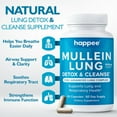 thumbnail image 2 of Lung Detox & Cleanse Supplement with Mullein Leaf Extract for Lung Health, Easy Breathing, and Respiratory Support - 60 Capsules, 2 of 8