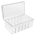 thumbnail image 1 of Caja de gestión de cargador de teléfono celular con múltiples rejillas, caja transparente para gestión de cables, organizador de almacenamiento de cables, 1 of 6