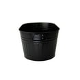 thumbnail image 3 of Hometrends grande baignoire ovale en métal noir mat avec poignée en métal 24  inch W X 14.37 inch D X 10  inch H,1 pièce, 3 of 6