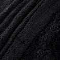 thumbnail image 2 of Dwelke Sherpa Fleece Blanket Soft Plush Throw Cozy Blankets for Bed Couch Sofa,50"x60",Black, 2 of 7