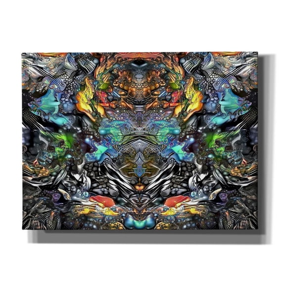 Epic Graffiti 'Evolution' by Pedro Gavidia, Canvas Wall Art, 16"x12"