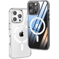 thumbnail image 1 of XUCP-Magnetic pour iPhone 16 Pro Étui, Compatible avec MagSafe, Protection contre les Chutes de Qualité Militaire, Étui Arrière Transparente Antichoc et Résistante aux Rayures, Étui Mince Anti-Jaunissement, Transparent, 1 of 4