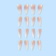 thumbnail image 4 of FCOGIN Long Stiletto, 24 Pieces, White, Pink, Gradient, Acrylic False Nail, Press on Nail, 4 of 6