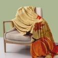 thumbnail image 6 of Thanksgiving Leaves Pumpkin Blankets,for Living Room Couch Bed Chair Dorm Throw Blanket with Soft Comfortable 27.55x39.37x0.39Inch Yellow, 6 of 6