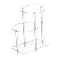 thumbnail image 3 of jifeng Acrylic Display Risers Clear Acrylic Side Table for Living Room Kitchen Home Round, 3 of 9