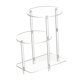 thumbnail image 3 of Aprílico altismo acrílico Mesa lateral de acrílico Organizador de ensamblaje fácil Tabla final minimalista 3 Nivel para el baño Toyadores de cocina de Redondo, 3 of 8