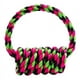 thumbnail image 3 of Anillo de cuerda de algodón para mascotas, resistente a las mordeduras, colorido, interactivo, para dentición, juguete redondo de cuerda para perros medianos y grandes, 3 of 5