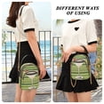 thumbnail image 6 of FORMRS Crossbody Bag for Women Quilted Travel Shoulder Cell Phone Purse with Chain Strap Handbag, Black Martini, 6 of 7