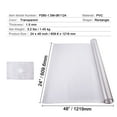 thumbnail image 4 of KFFKFF Frosted Desk Protector, 24 x 48 Inch, 1.5 mm Thick, Rectangle, PVC, Waterproof, Easy to Clean, for Office, Dining, Dresser, Night Stand, 4 of 9