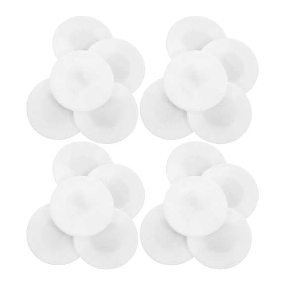 LOLIPPYY Stethoscope Replacement Parts Stethoscope Covers White Silicone 20Pcs 1.97X1.97X0.04In