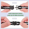 thumbnail image 2 of 2 Pack Reflective Cat Collars with Bell, Safety Quick Release Breakaway Kitten Collars, Adjustable 19-32cm Soft Collars for Cats & Kittens, 2 of 5