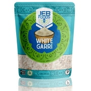 JEB FOODS White Gari/Garri, 4lbs bag West Africa super premium, fine quality, great for making eba fufu, gluten free (White Garri 4lbs)