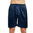 thumbnail image 2 of Tony & Candice Men's Satin Boxers Shorts Combo Pack Underwear (M, Blue + Gray 2-Pack), 2 of 4
