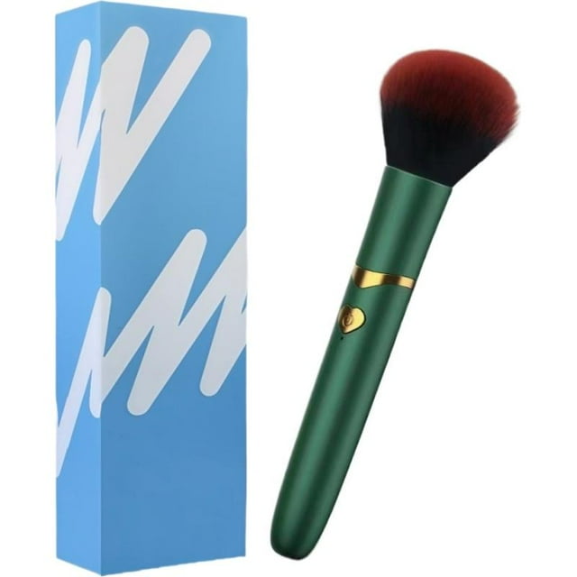 Vibrating Makeup Brush Tool -High Frequency USB Charged Cosmetic Brush For Foundation&Contouring, Soft Bristles For All Skin Types