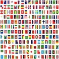 thumbnail image 1 of Countries Flags 82 Feet 100 World Flags Decorations International Flags World Party Decoration World, 1 of 5