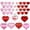 2#D, variant on 12Pcs Valentines Heart Ornaments,Party Hanging Ornaments, Wall Decor Hearts, Shiny Red Ornaments, Pink Heart Baubles, Romantic Party Supplies, Love Theme Decor, Anniversary Party Supplies