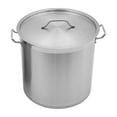 thumbnail image 4 of 33/52 Quart Stock Pot Stainless Steel Large Kitchen Soup Big Cooking Restaurant for Hotels, Restaurants, Homes, 4 of 18