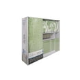 thumbnail image 6 of Mainstays 17-Piece Floral Polyester/Ceramic Shower Curtain & Bathroom Accessory Set, Green & White, 6 of 9