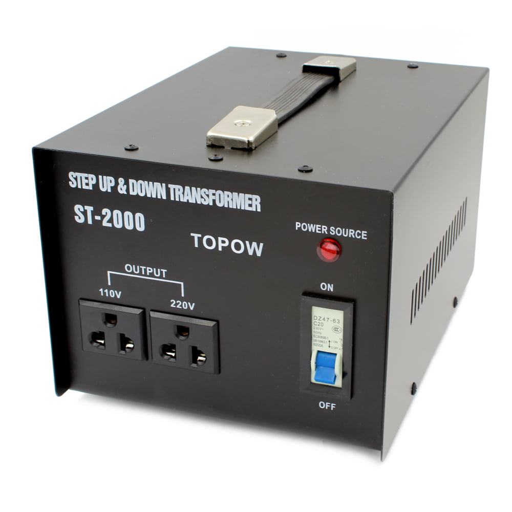 2000W 110V to 220V Electrical Power Voltage Converter Transformer Heavy Duty MG 