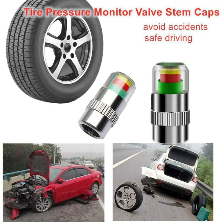 Tire Valve Stem Caps,Tire Pressure Caps Tire Pressure Monitor