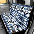 thumbnail image 2 of Yuyamidu Aztec Ethnic Gemoetric Car Back Seat Covers Protector Blue Rear Car Seat Cushion Dust and Scratch Proof Washable Auto Bench Seat Cushion Universal Fit Car, Truck, SUV, Van, 2 of 4