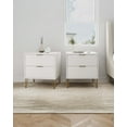 thumbnail image 2 of DUMBO 2.0 Nightstand from Engineered Wood in White - Set of 2, 2 of 11