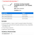 thumbnail image 2 of AC Suction Line Hose Assembly - Compatible with 2015 - 2017 Hyundai Sonata 2016, 2 of 2